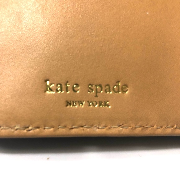 Authentic NWT KATE SPADE Black Leather Lisa Greenwich Avenue Trifold Wallet - Picture 7 of 11